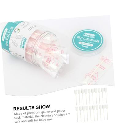 Hapinary 30st Baby Tongue Brush & Cleaner - Gentle Oral Care Sponge for Newborns | One-Way Tongue Scraper & Toothbrush - Buy Online on GoSupps.com