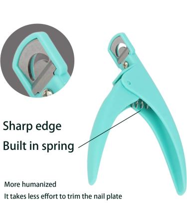 Nail Tip Cutter Adjustable False Nail Tip Clipper Professional for Round Nail(Green) - Buy Online on GoSupps.com