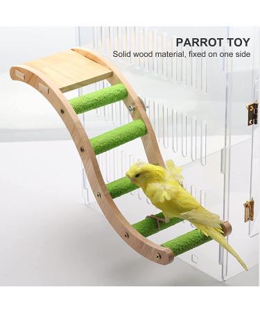 Wooden Bird Ladder Toy for Parakeets, Conures, Macaws & Lovebirds - Interactive Pet Climbing Accessories - Buy Online on GoSupps.com