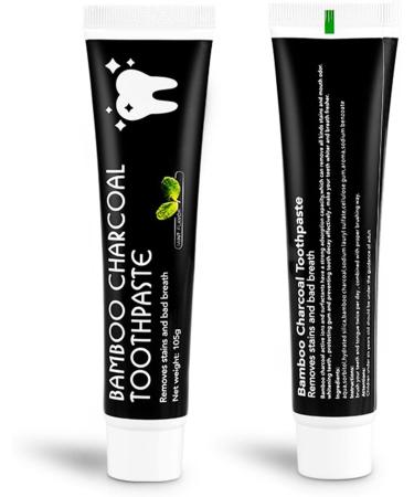 Fowybe Activated Carbon Toothpaste - Natural Bamboo Whitening Mint Flavor Stain Removal - Buy Online on GoSupps.com