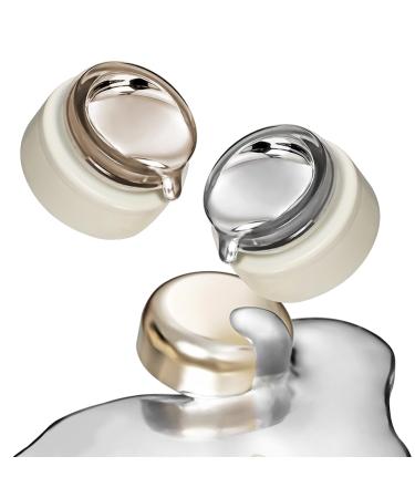 Metallic Gel Nail Polish 2Pcs Chrome Gel Nail Polish 8ML 3D Mirror Effect Painting Metallic Gel Polish for Flower Lines Drawing Nail Art Polilsh