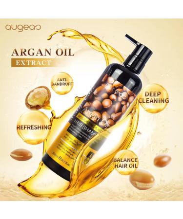 Argan Oil Shampoo - Natural Dandruff Solution Moisturizing Scalp & Hair Nourishment - Buy Online on GoSupps.com
