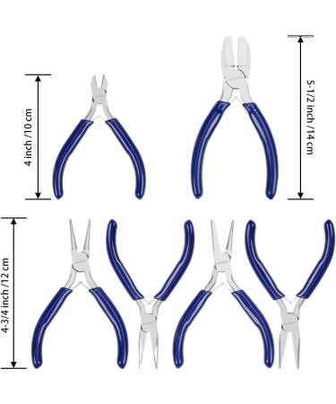 WORKPRO 7-Piece Jewelers Pliers Set - Jewelry Making Tools Kit with Carrying Pouch (Blue) - Buy Online on GoSupps.com