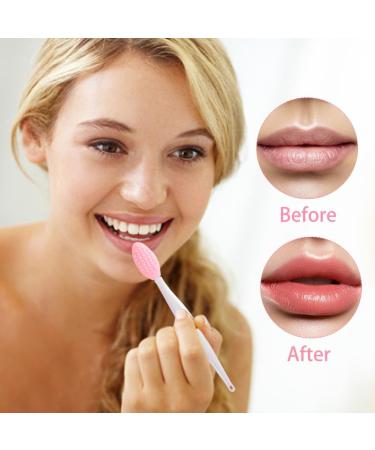 SculptZen 2 Pcs Soft Silicone Exfoliating Lip Scrub Brush Double Sided Cleaning Nose Blackhead Lip Brush Deep Cleansing Lip and Nose Brush Tool Portable Small Lip Brush for Home Travel - Buy Online on GoSupps.com
