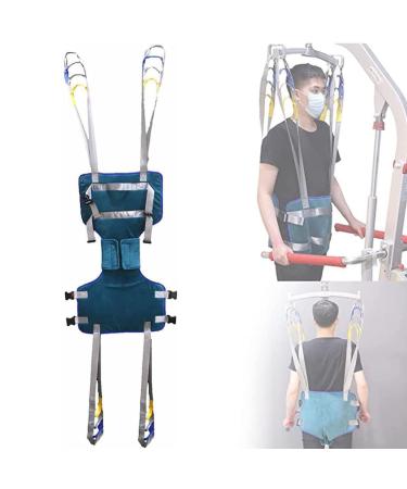 Zhaosj standing walking belt patient -assisted walking strap rehabilitation aid gait training device adjustable waist design for medically disabled full body belts 230 kg limit m l (