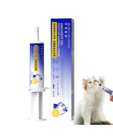 Hairball Paste Anti Hairball Gel Anti Hairball Control Nutritious Natural and Effective Supplement for Healthy Tissue and Kitten 60ml