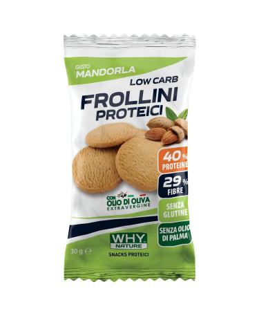 WHY NATURE WHY NATURE LOW CARB PROTEIN FROLLINES Gluten-free protein Frollins for a protein-rich breakfast Almond flavor 30g