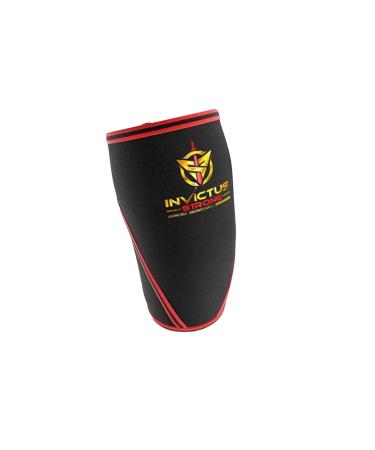 Knee Compression Sleeve Support Brace for Men & Women Crossfit-Invictus Strong 7MM Neoprene Knee Sleeves for Weightlifting Knee Sleeves Powerlifting Knee Brace for Meniscus Tear Pain Re-1 Wrap Small
