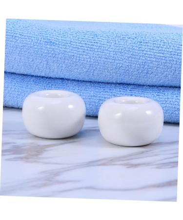 Cabilock Cute Round Toothbrush Holder - 9 Pcs Hygienic Storage for Braces Lovers - White Medium Toothbrush Organizer - Buy Online on GoSupps.com