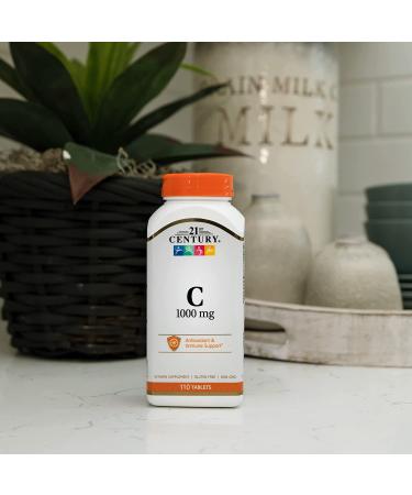 21st Century Vitamin C 1000 mg â€“ 110 Tablets for Immune Support - Buy Online on GoSupps.com