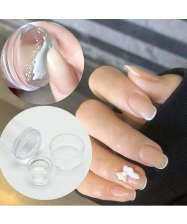 Nail Stamper Kit with Silicone Jelly Stampers, Scraper, and 3D Nail Stickers - Clear Nail Art Manicure Tools for French Tips - Buy Online on GoSupps.com