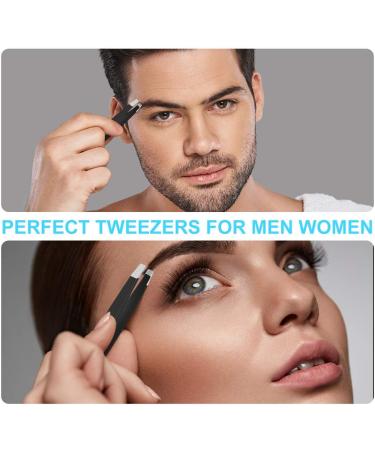 Professional 6+1 PCS Tweezer Kit for Ingrown Hair, Eyebrow Plucking, and Splinter Removal - Perfect for Men and Women - Buy Online on GoSupps.com