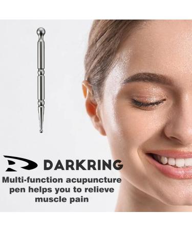 Stainless Steel Acupuncture Pen - Facial Reflexology & Trigger Point Massager for Deep Tissue Massage - Buy Online on GoSupps.com