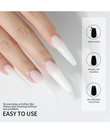 Beautilux White Acrylic Gel for Nails - Long-Lasting Quick Extension Nail Art Gel 50ml | UV Nail Gel for Starters - Buy Online on GoSupps.com