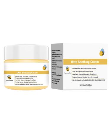 Monozoz Soothing Cream - Natural Moisturizing Body Balm 50ml | Anti-Itch Care - for Dry Skin Redness and Itching Soothing and Nourishing and