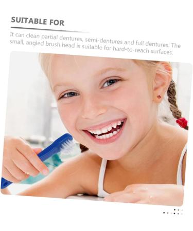 Shop Sewoart Double-Headed Toothbrush for Adults - Portable Dental Care Accessories for Prosthetics - 1-Pack Color-Sorted - Buy Online on GoSupps.com