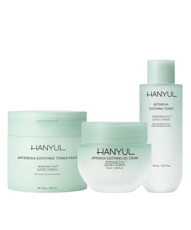 Hanyul Artemisia Toner Pads + Gel Cream + Toner