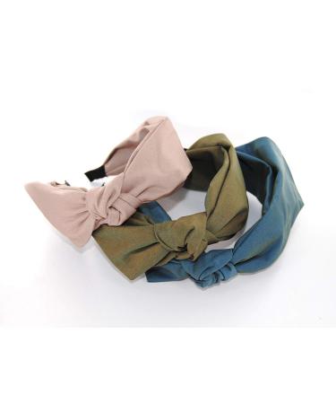 Buy Axy Vintage Bow Headband for Ladies | Light Shine Beige Fabric Hairband - Stylish & Elegant - Buy Online on GoSupps.com
