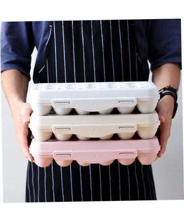 UPKOCH Seasoning Organizer 2pcs plastic egg holder plastic eggs covered egg tray egg organizer re-usable - Buy Online on GoSupps.com