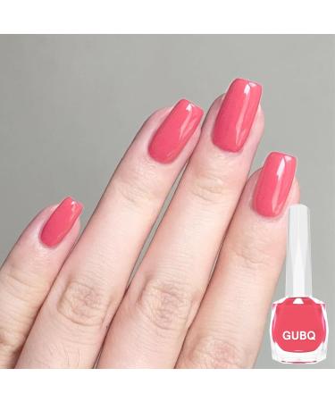Pink Nail Polish Nail Varnish Bright Pink Quick Dry Breathable French Manicure Natural Elegant Pearl Hot Pink Non-toxic No UV Needed Nail Polish for Woman Home DIY Nail Art Gift - Buy Online on GoSupps.com