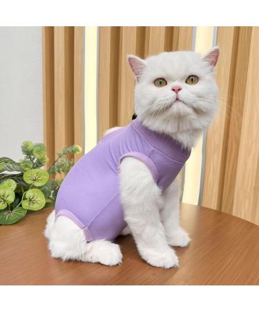 YouLhamy Katzenbody - Post-Op Recovery Suit for Cats | Anti-Lick Wound Protection | Purple Size S - Buy Online on GoSupps.com