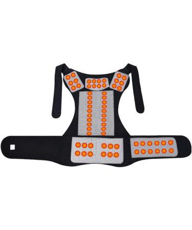 Derbut Turmaline Self-Warming Magnetic Therapy Posture Corrector - Back & Lumbar Support Belt for Pain Relief | Black Size Medium & XL - Buy Online on GoSupps.com