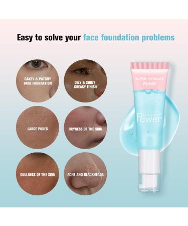 AKARY Gel-Based Hydrating Face Primer - Smoothing & Gripping Makeup Oil Control & Pores Minimizer 0.81 Fl Oz 02 Pink | Long-Wear Foundation Primer - Buy Online on GoSupps.com