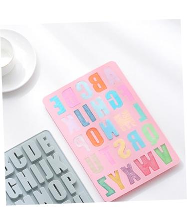 Ciieeo 2 Pcs 26 Alphabet Silicone Mold Ice Cube Decor Candle Molds Letter Fondant Silicone Molds for Soap Silicone Fondant Molds Silicone Baking Mold Chocolate Mold Alphabet Dessert Mold Pinkx2pcs 27.2X18.2X1.3CMx2pcs - Buy Online on GoSupps.com