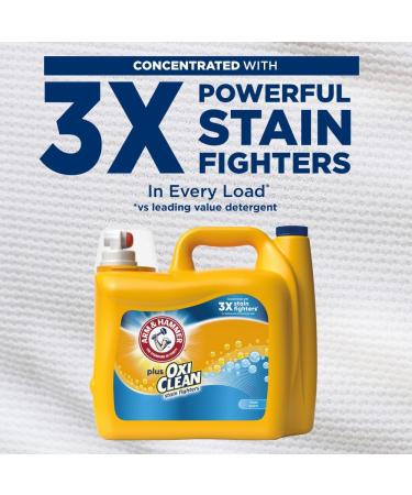 Arm & Hammer Plus OxiClean Fresh Scent Liquid Laundry Detergent - 128 Loads 166.5 Fl Oz - International Shipping - Buy Online on GoSupps.com
