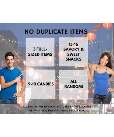 Delicious Mashi Box Asian Dagashi Snack Surprise - 25 Piece Snack Assortment with Instant Noodles & Drinks - Buy Online on GoSupps.com