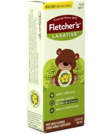 Fletcher's Laxative For Kids Liquid Herbal Supplement Classic Root Beer Taste - Buy Packs and SAVE (Pack of 2) - Buy Online on GoSupps.com