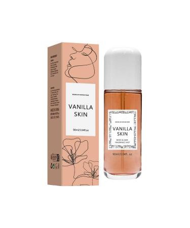 Vanilla Perfume Spray Long Lasting Vanilla Skin Mist Multi-Use Body & Hair Fragrance Mist.For Women & Girls Vanilla Moonstone Mango Dragon fruit Ambe (1Vanilla)