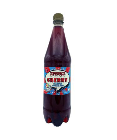 TOPPDOGZ Slush Snow Cone Syrup 1 Litre Cherry slushie slushy snowcone Cherry 1 l (Pack of 1)