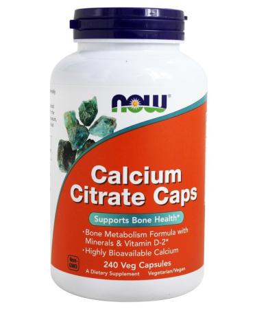 Now Foods Calcium Citrate Caps 240 Veg Capsules