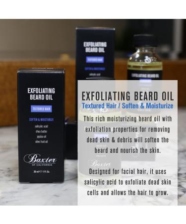 Baxter of California Exfoliating Beard Oil 1 Fl Oz | Best International Shipping for Grooming Essentials - Buy Online on GoSupps.com