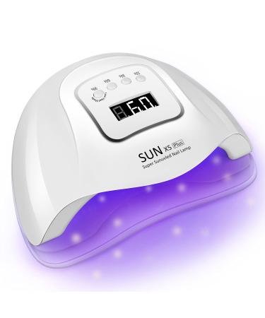 UV Led Nail Lamp, Waysse 120W Nail Dryer, Portable Nail Dryer with Timer/Sensor/LCD Display UV Dryer Suitable for Fingernails and Toenails, Home & Salon