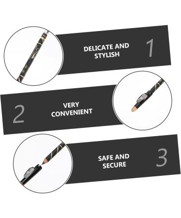 TOVINANNA 12 Pcs Two-in-one Eyebrow Pencil Eyebrow Liner Filler Brow Pencils Woman Eyebrow Comb Wooden Mash up - Buy Online on GoSupps.com