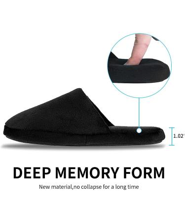 Luxury Spa Slippers Set - Cotton Memory Foam Non-slip Closed Toe - 3 Pairs in Black, Gray, White - Size 8-9 Women/7-8 Men - Buy Online on GoSupps.com