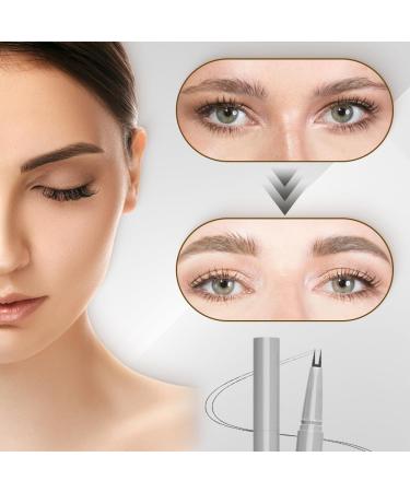 Double Tip Lower Eyelash Pencil - 2024 New 3D Waterproof 2 Tip Eyelash Pen Eye Liner Liquid Eyeliner - Dual Pronged Bottom Eyelashes Pen Waterproof Liquid Eyeliner for Natural Eye Makeup (Brown-2pcs) - Buy Online on GoSupps.com