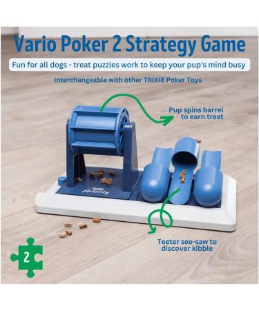Trixie Poker Box Vario 2 - Interactive Dog Intelligence Toy | 32x17cm | Engaging Strategy Game for Dogs - Buy Online on GoSupps.com