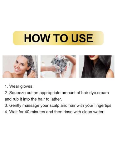 Natural Plant Extract Grey Hair Color Bubble Shampoo - Non-Damage Black Hair Dye for Men & Women - Buy Online on GoSupps.com