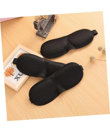 Healifty 3D Stereo Goggles Eye Sleeping Mask | Silk Blindfold Eye Mask | Adjustable and Breathable | Black | 1 Count - Buy Online on GoSupps.com