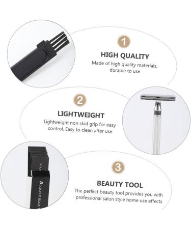 Minkissy Manual Razor Set - Double-Sided Shaving Cutter & Organizer | Metal Trimmer for Men - Perfect for Travel - Buy Online on GoSupps.com