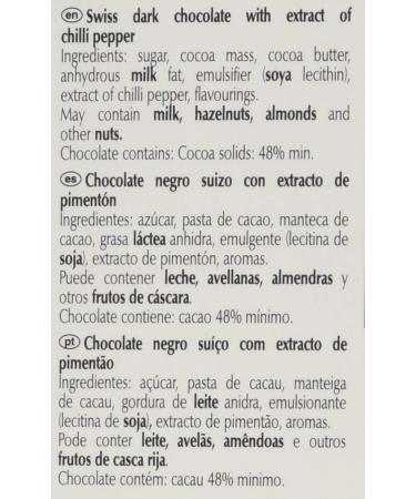 Lindt - Excellence - Dark Chilli - 100g (Pack of 5) - Buy Online on GoSupps.com