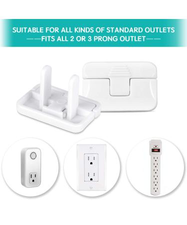 Baby Proofing Outlet Covers (40 Pack) - Child Proof Outlet Plug Covers with Hidden Pull Handle - Prevent Electric Shock Hazard - Outlet Protector for Kids Safety - Buy Online on GoSupps.com