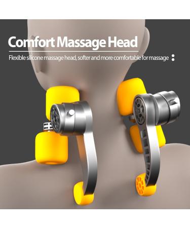 Danlikt Neck Massager - Rechargeable 5D Massage Device with Heat for Neck Back Shoulder & Leg - White - Buy Online on GoSupps.com