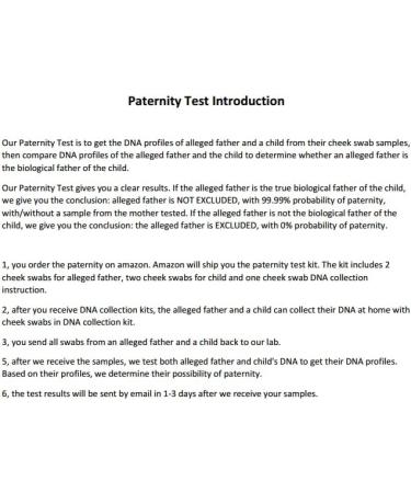 ExpressDNA Parentage Test Kit-All Lab fees Included-Results in 1 to 2 Days - Buy Online on GoSupps.com