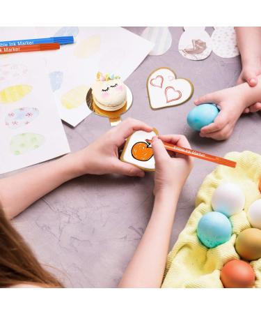 Double Sided Food Coloring Markers | Edible Gourmet Writer Pens for Cookies, Cakes, Desserts | Fine & Thick Tip | Food Grade Decorator Pens - Buy Online on GoSupps.com
