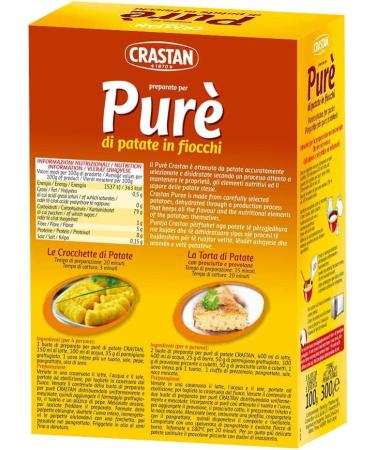 3x Crastan pure di patate mashed potatoes without palm oil potato 225 g puree - Buy Online on GoSupps.com
