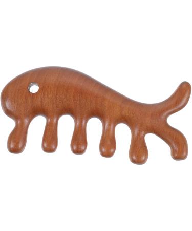 Magiclulu 3-St Fish Massage Comb - Comfortable Jade Wooden Hair Tool for Women | Face Massage & Grooming Comb - Buy Online on GoSupps.com